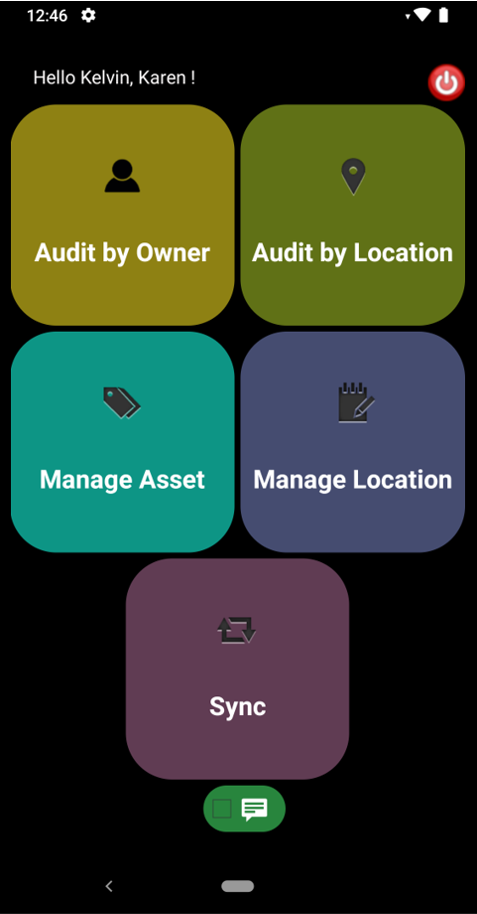 Mobile inventory audit screen